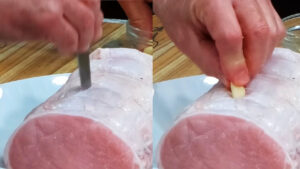 How to Infuse a Pork Loin with Garlic Cloves