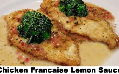 Easy Chicken Francaise Recipe with Buttered Spinach