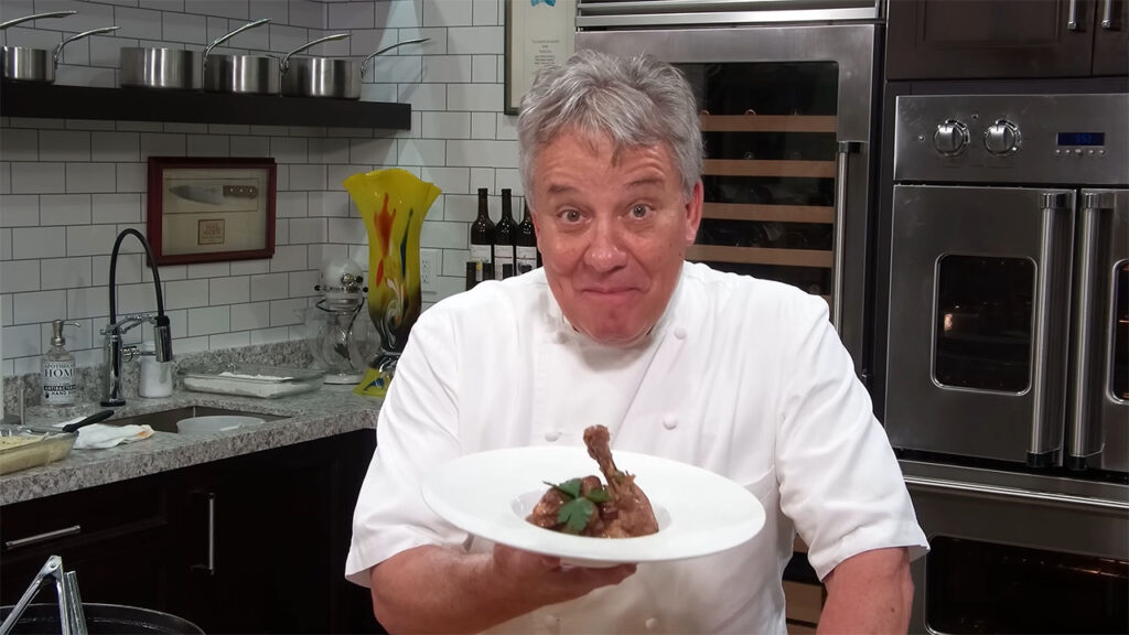 Traditional Chicken Coq au Vin Recipe - Chef Jean-Pierre