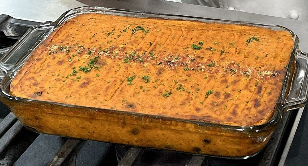Carrot, Butternut Squash and Walnut Soufflé