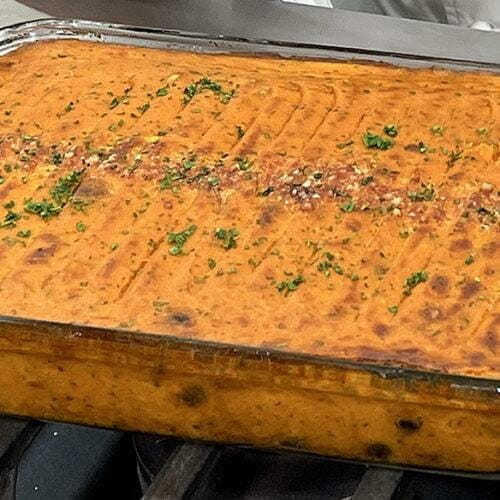 Carrot, Butternut Squash and Walnut Soufflé