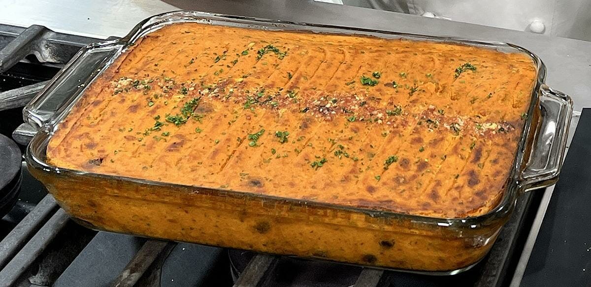 Carrot, Butternut Squash and Walnut Soufflé