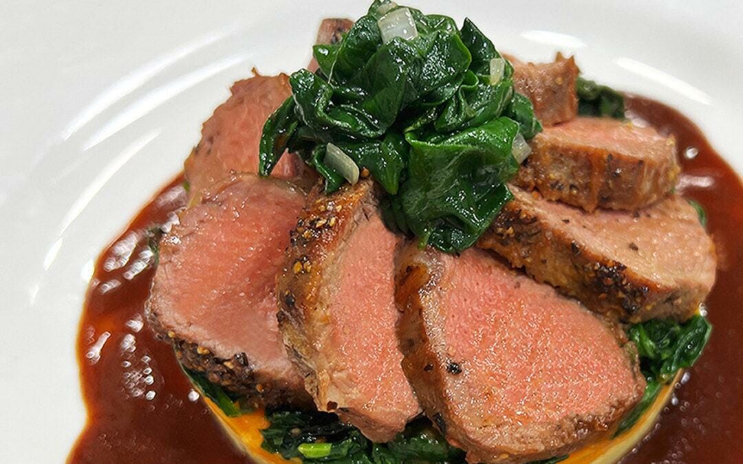 Roasted Lamb Loin - The Perfect Date Night Dish!