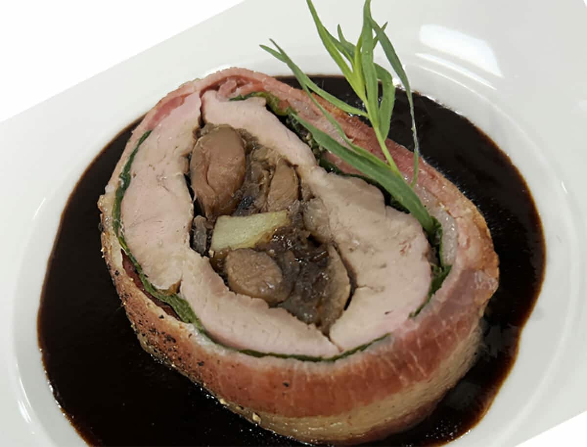 Duck Breast stuffed with Duck Confit