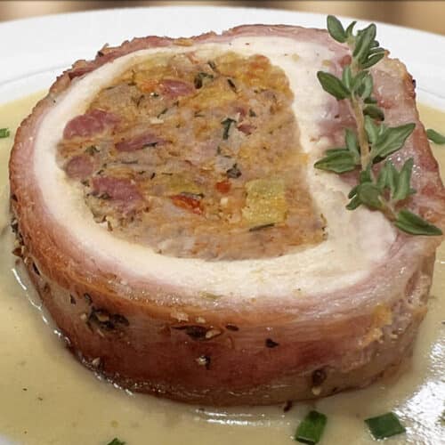 Stuffed Chicken Breast Wrapped in Bacon
