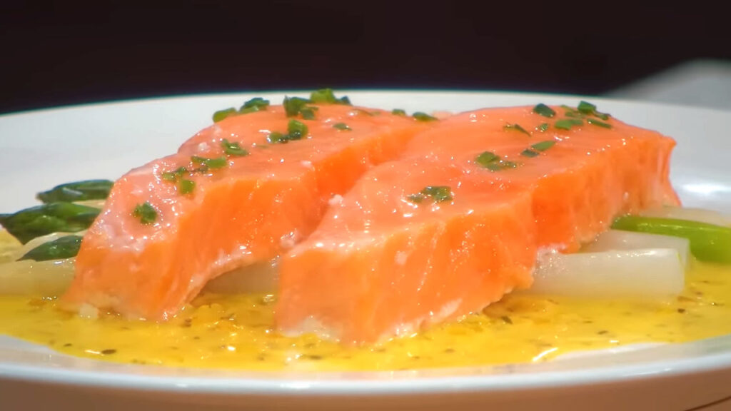 Buttered Poached Salmon
