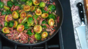 Brussels Sprouts Recipe with Bacon Cooked Perfectly
