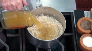 How to make Easy Arancini Recipe Cooking the Rice with Chicken Stock
