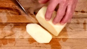 How To Make French Fries - remove rounded sides