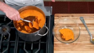 Demi Glace Recipe - remove the solidified fat