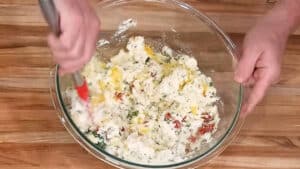 Eggplant Rollatini Recipe - In a sizable mixing bowl blend