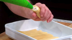 Manicotti Recipe -Transfer the mixture to a pastry bag