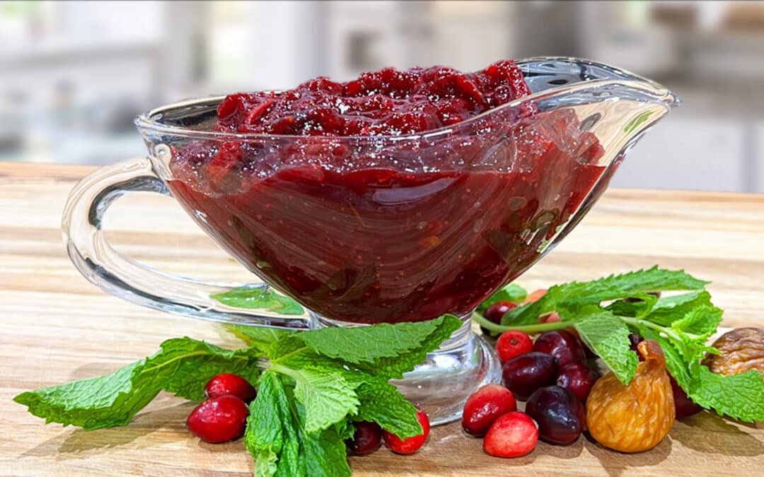 Thanksgiving Cranberry Sauce with Figs