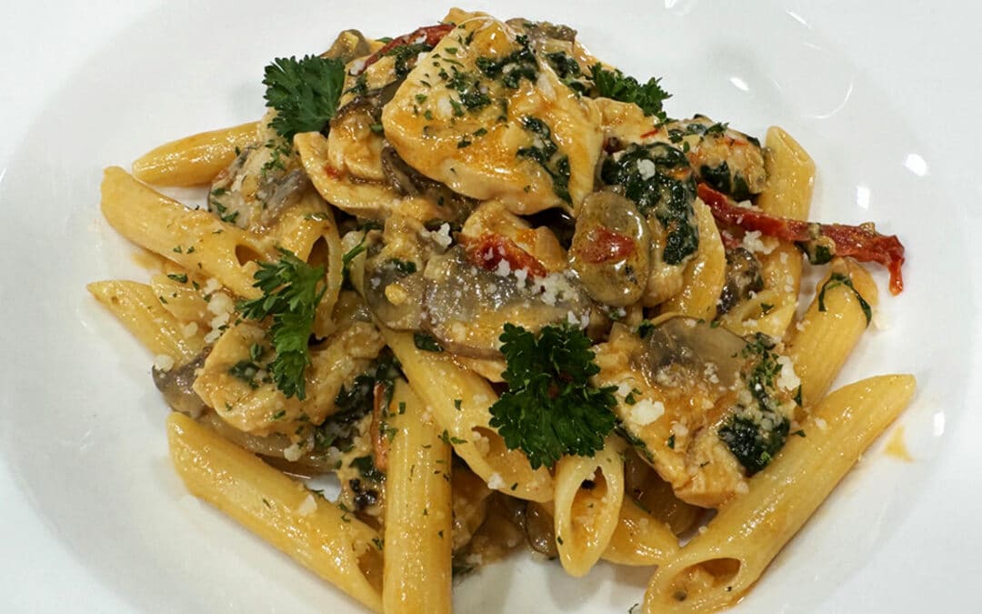 Creamy Mushroom Penne Chef Jean-Pierre