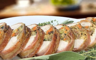 Stuffed Turkey Breast Wrapped In Bacon: Perfect for Thanksgiving