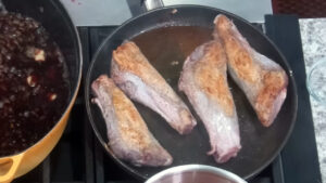 Braised Lamb Shank - Sear before braising