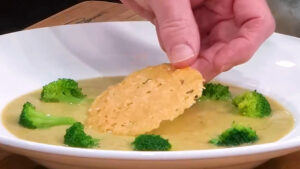 How To Make Broccoli Cheddar Soup - add a little Parmesan