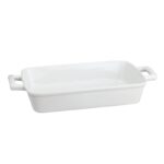 Individual Ceramic Lasagna Pan White