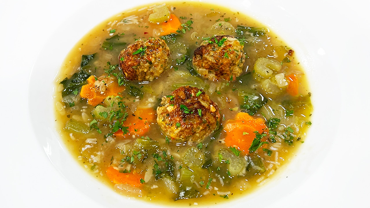 Italian wedding soup once 2024 upon a chef