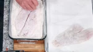 Perfect Flounder Recipe in Garlic Butter Sauce - Flouring the Fillets