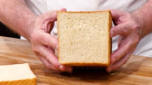 Easy Homemade Bread Recipe (Pain De Mie)  soft, dense interior