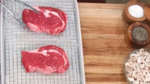 Steak Diane Ribeye Recipe - Salting Ribeye Steak