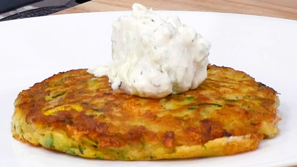 The Best Zucchini Pancake recipe! Dollop