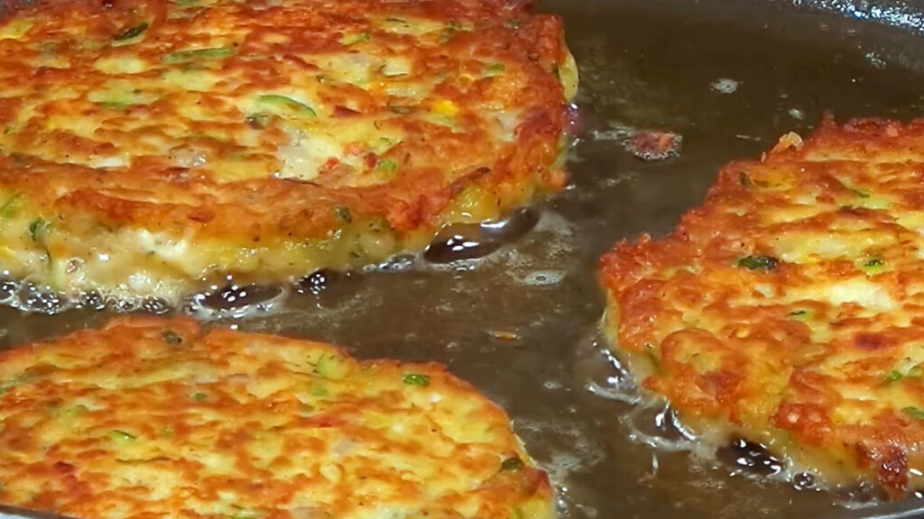 The Best Zucchini Pancakes recipe - crispy