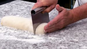 Potato Gnocchi Recipe - Cut your roll into 6 disks