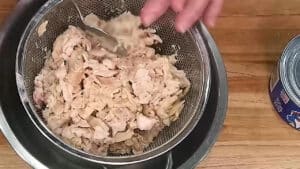Tuna Casserole with Rice Strain the tuna