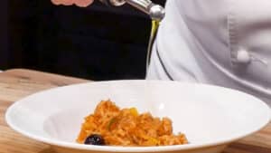 Tuna Rice Casserole Rice - Drizzle with Olive Oil and Serve