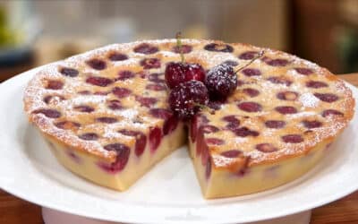 Black Cherry Clafoutis (Custard Pie)