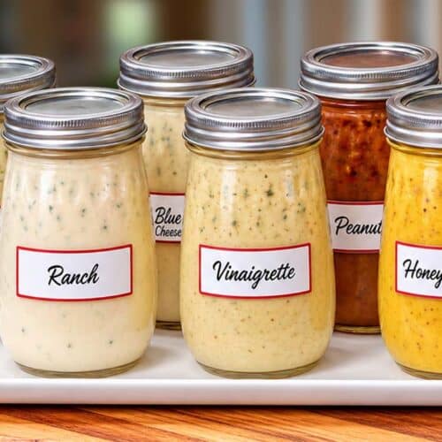 Homemade Salad Dressings, Ranch, Vinagrettes and more