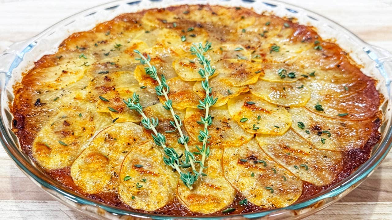 Easy Pommes Boulangère: French Potato & Onion Bake - Chef Jean-Pierre